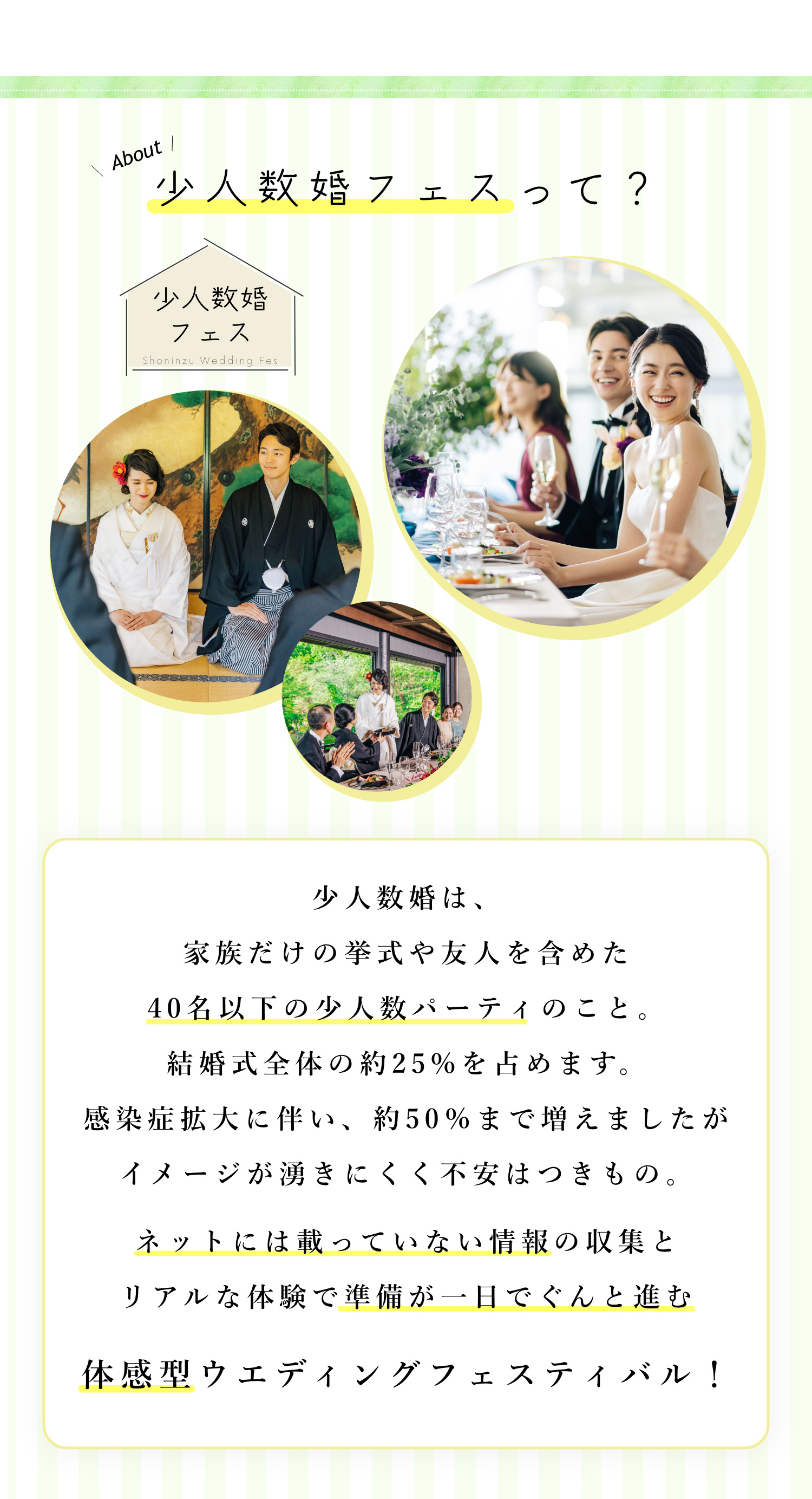 少人数婚フェスとは